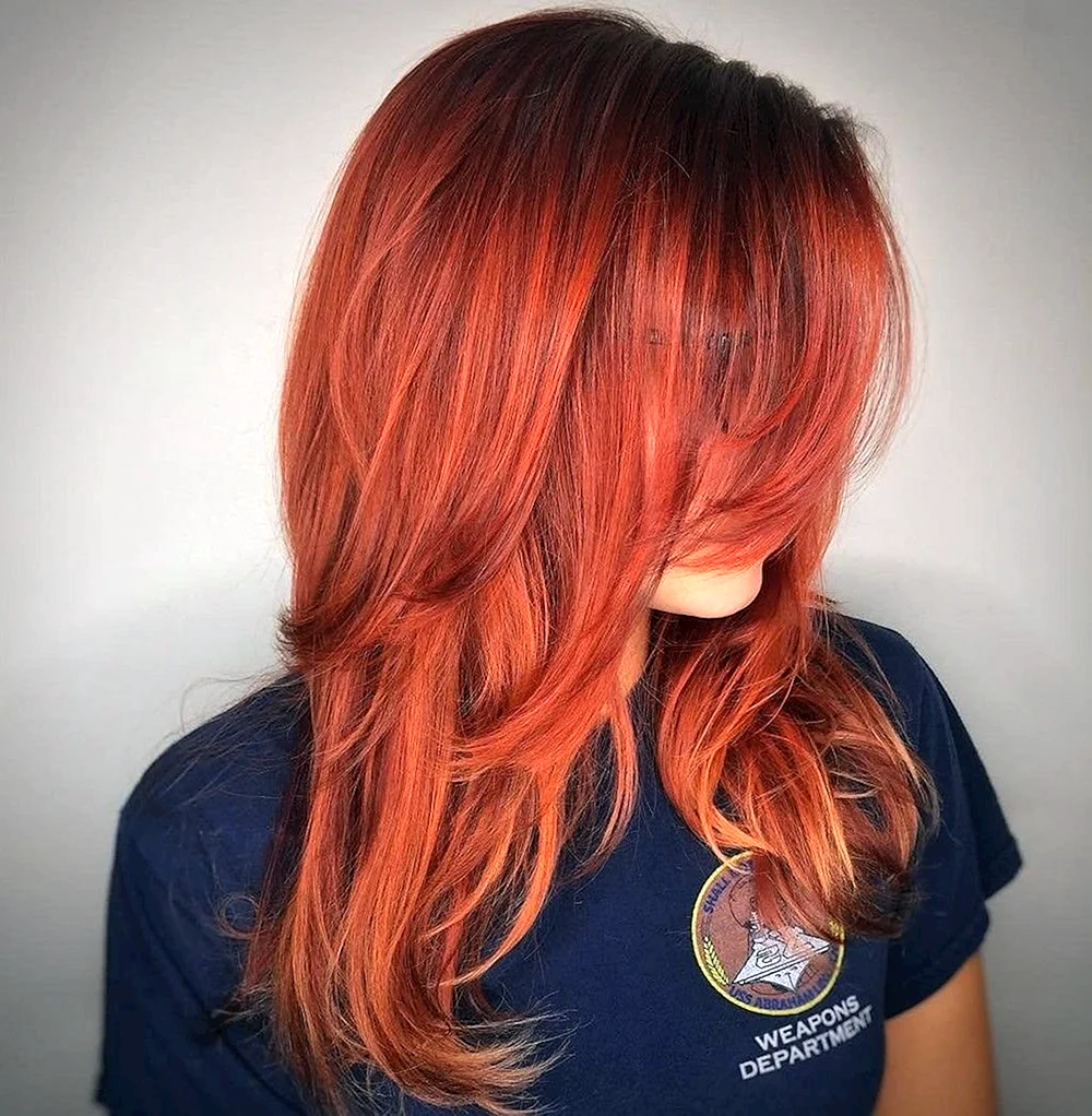 Long Copper Red hair
