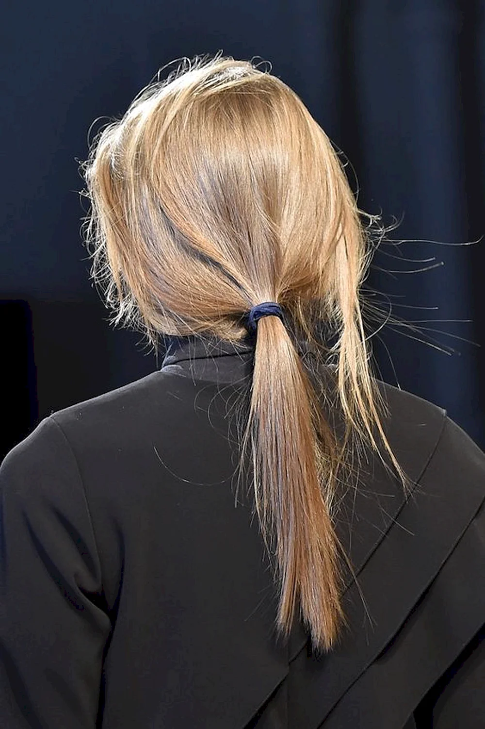 Long hair ponytail