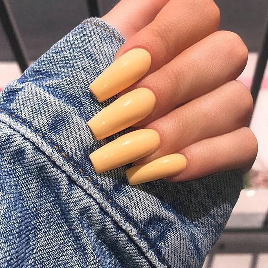 Long Nails Yellow