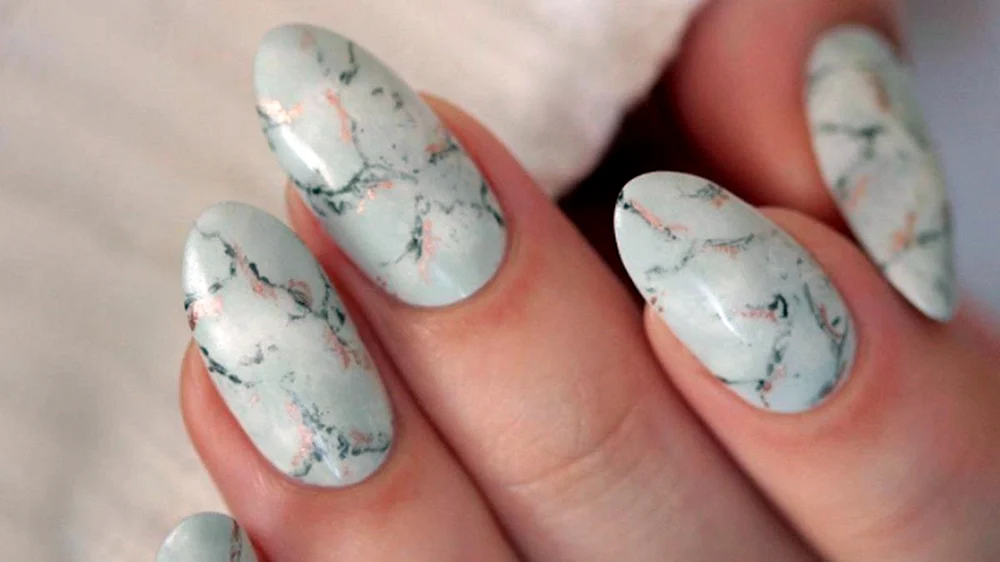 Marble Nail Step by Step