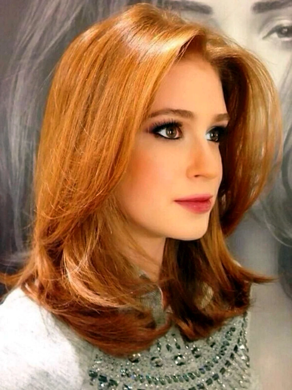 Mid length redhead Hairstyles