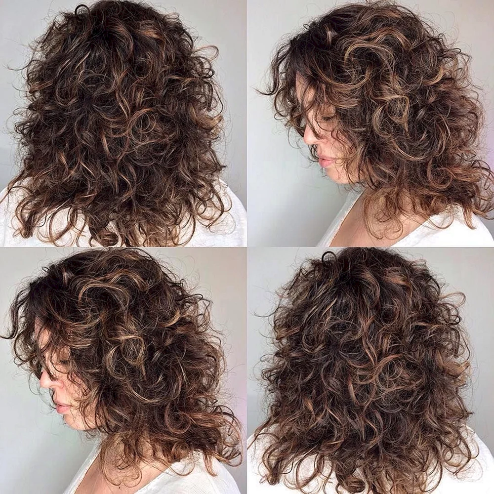Mid-length Shag with Spiral Curls