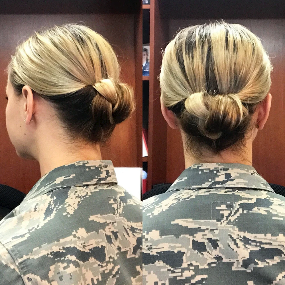 Military bun Hairstyles