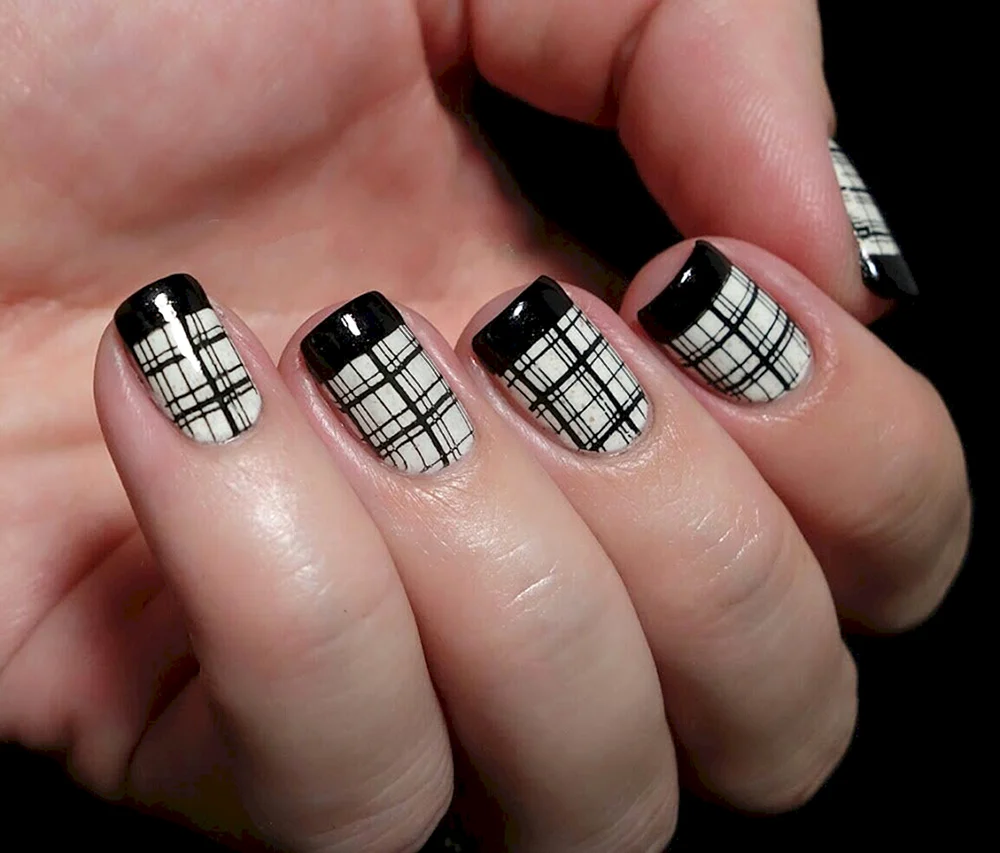 Nail stamp French