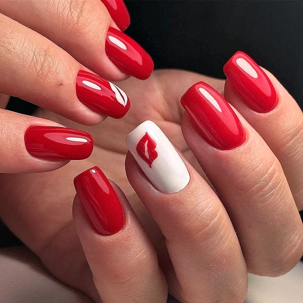 Nails Gel Red