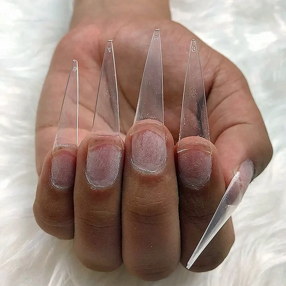 Накладные ногти прозрачные