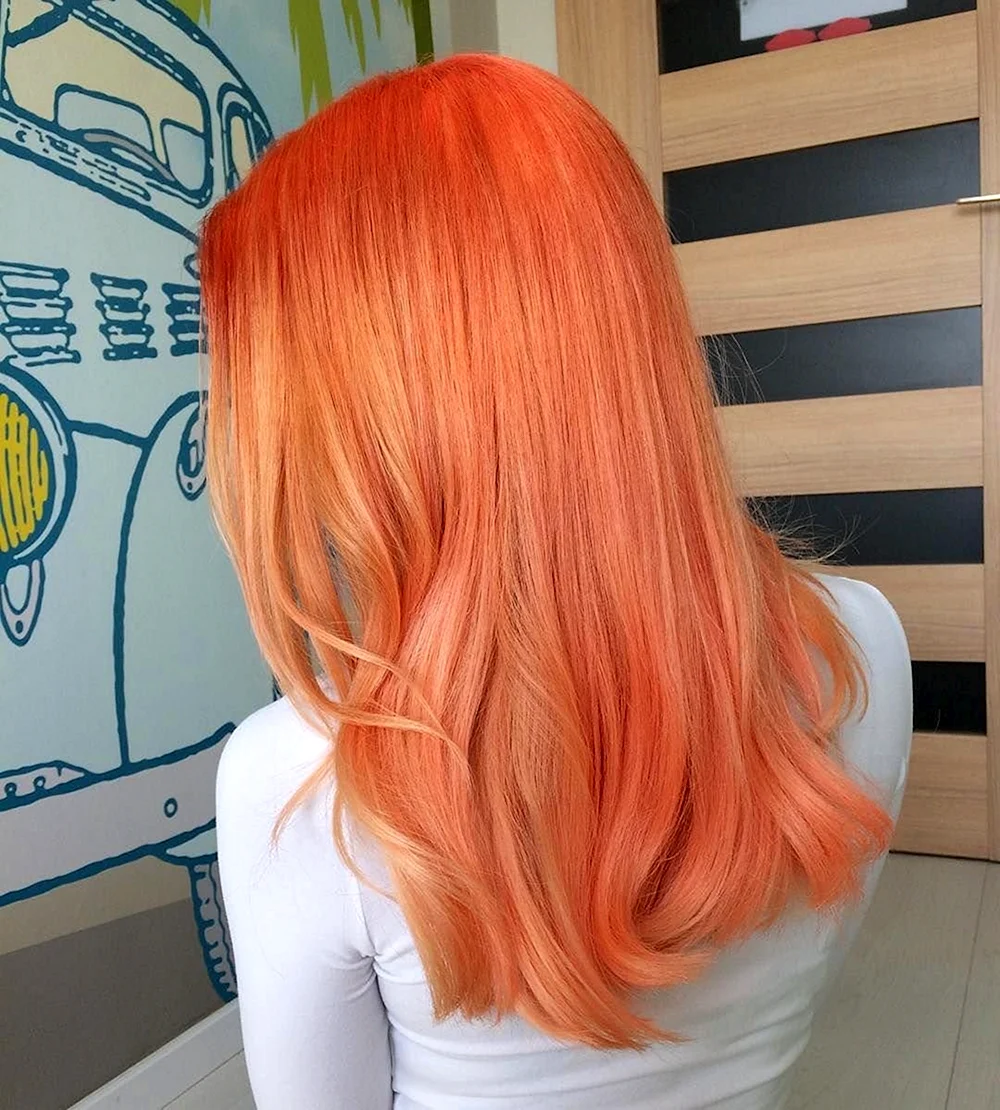 Neon Mist Orange hair Color