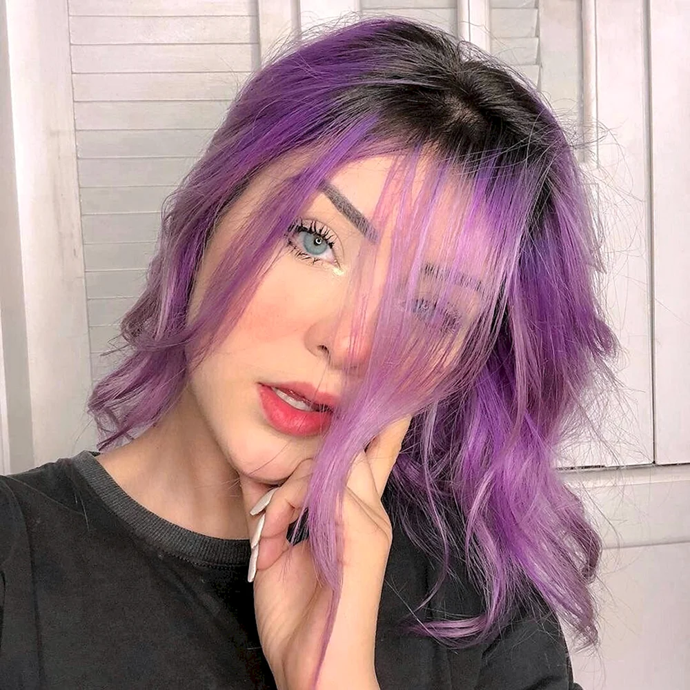 Nicky Purple hair