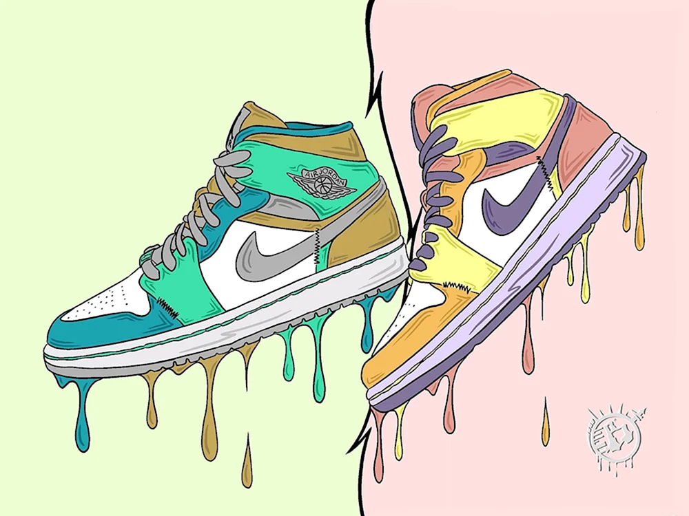 Nike Shoes drawing
