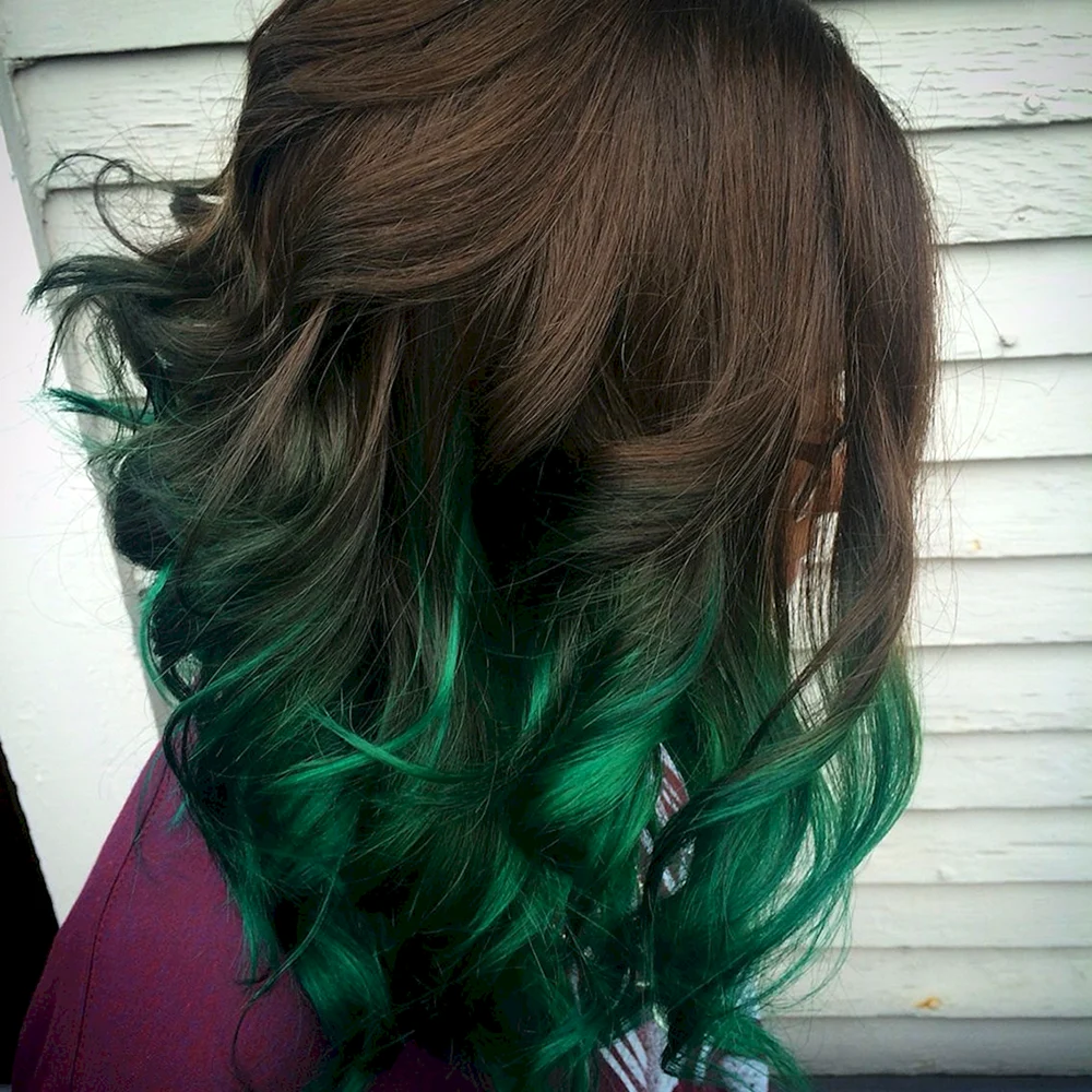 Ombre Green hair