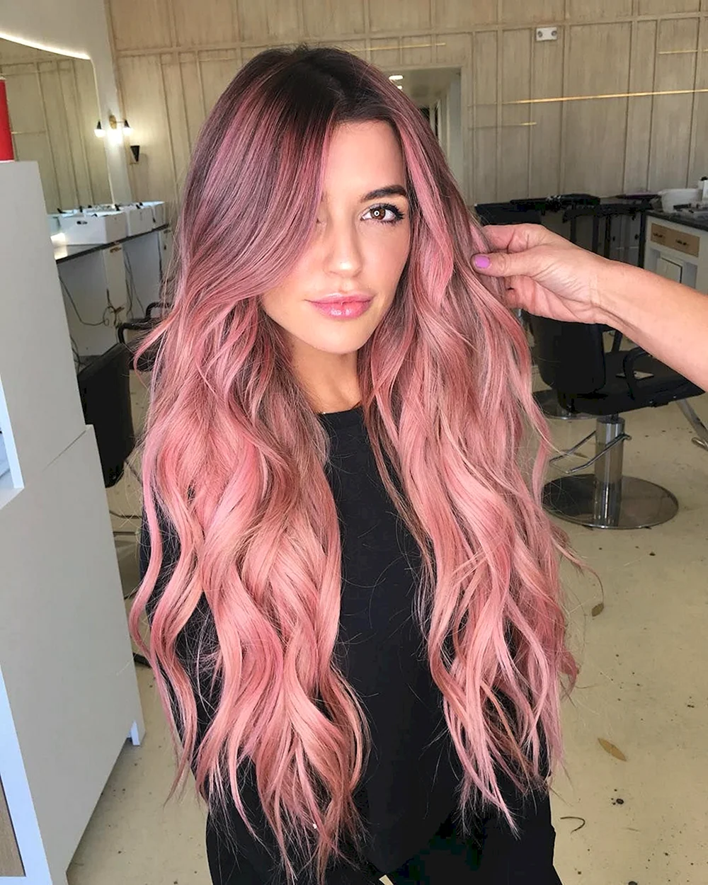 Ombre Pink long hair