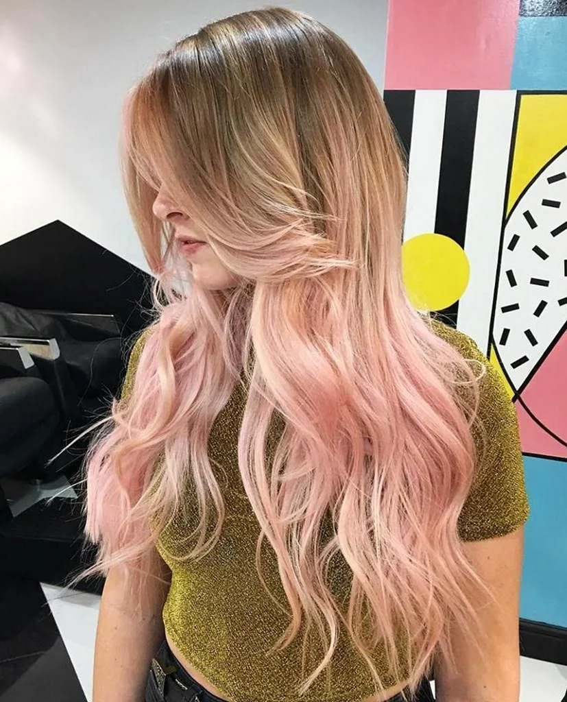 Ombre Pink long hair