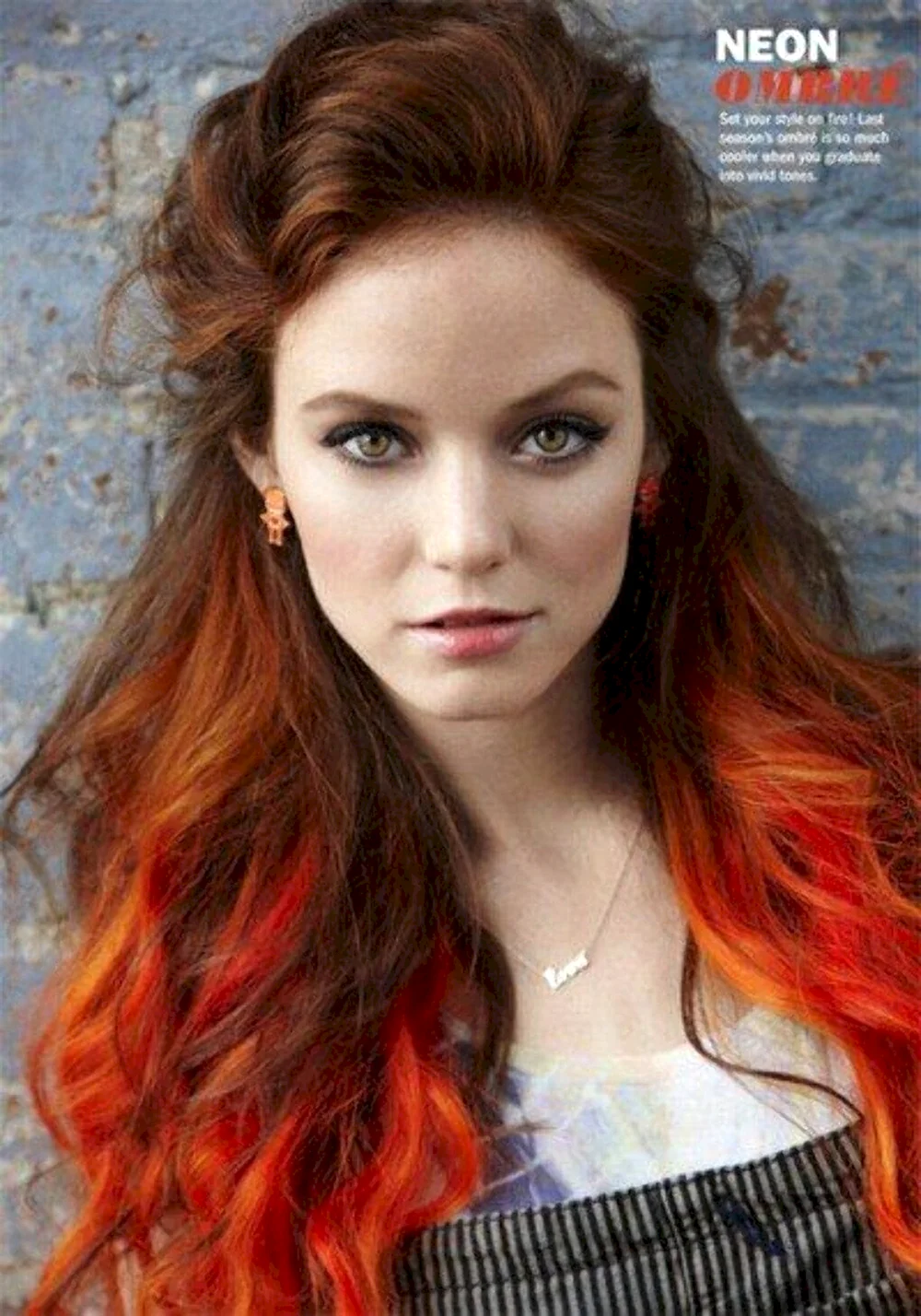 • Orange hair Color for Black hair.