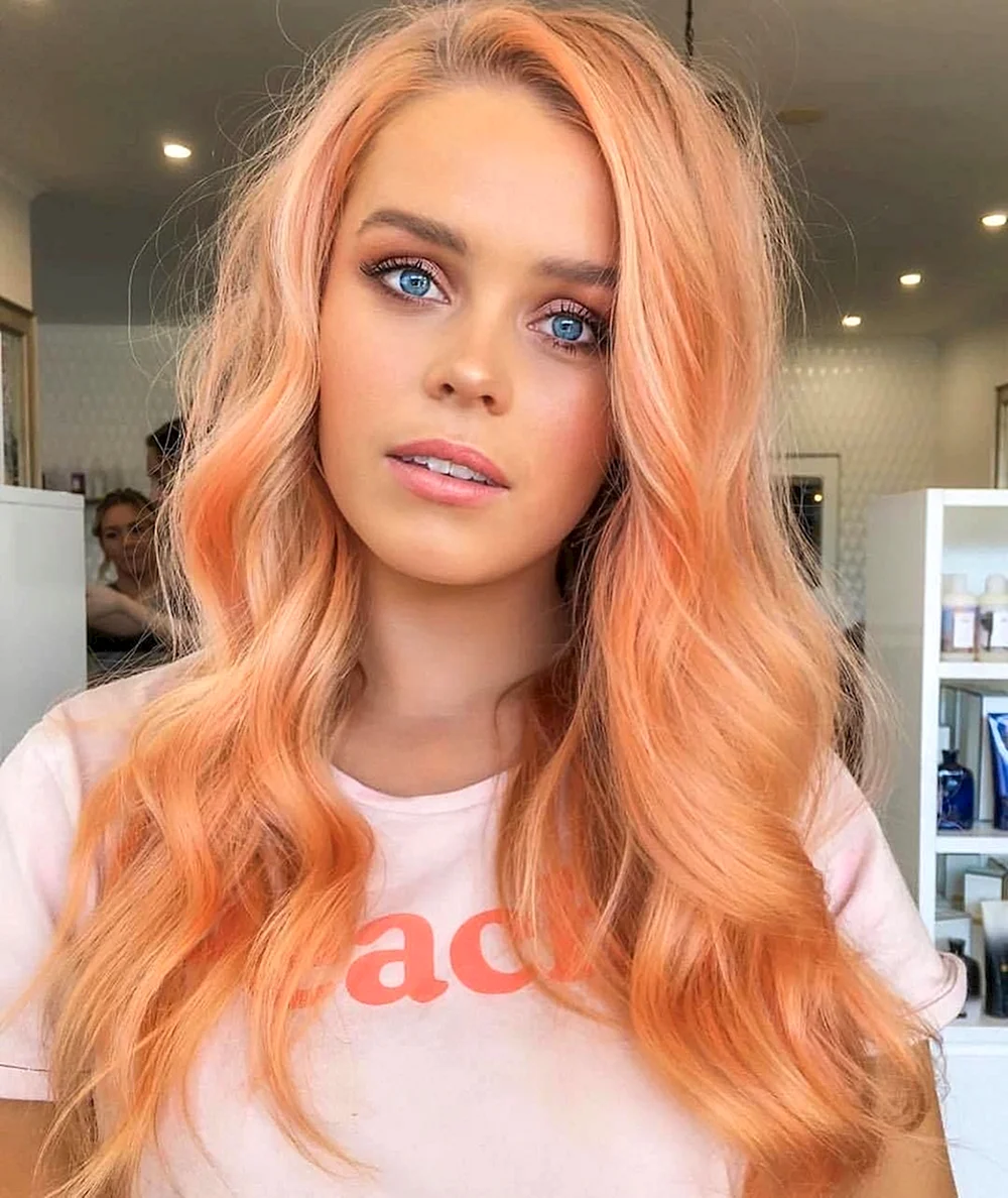 Pastel Peach hair
