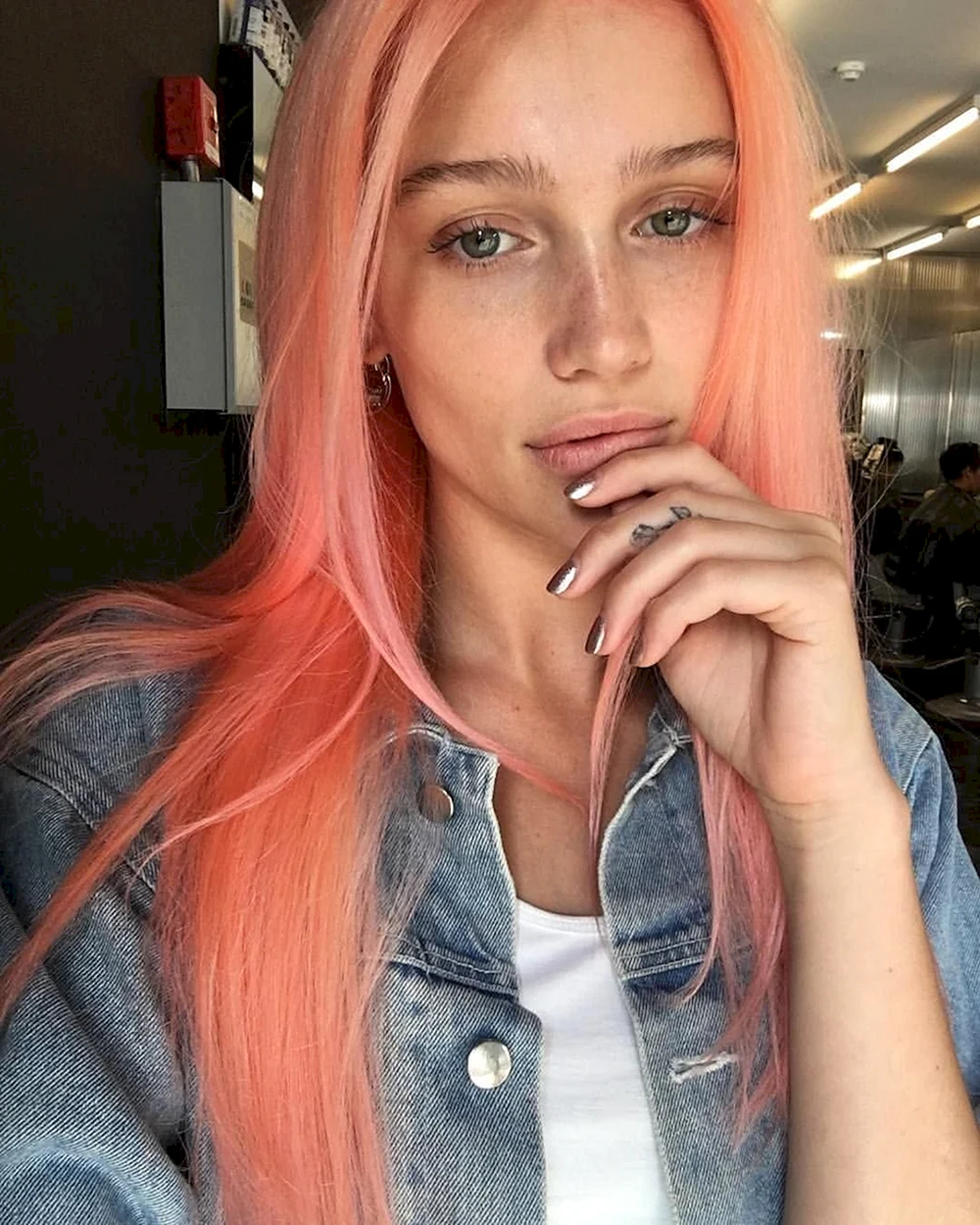 Pastel Peach hair
