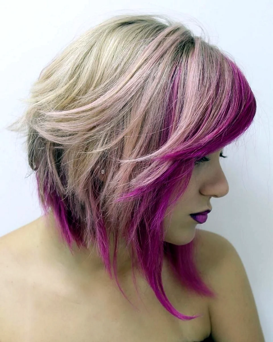 Pink Bob hair