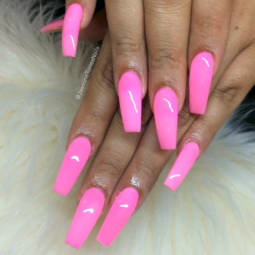 Pink Extra long Nails