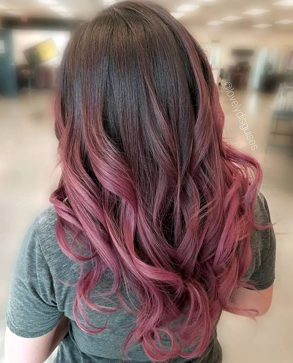 Pink hair Color Dark