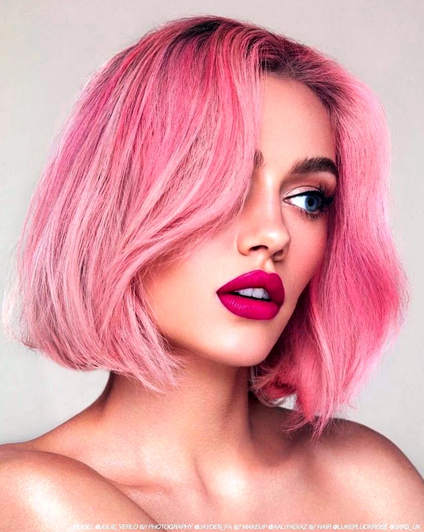 Pink hair with Bangs