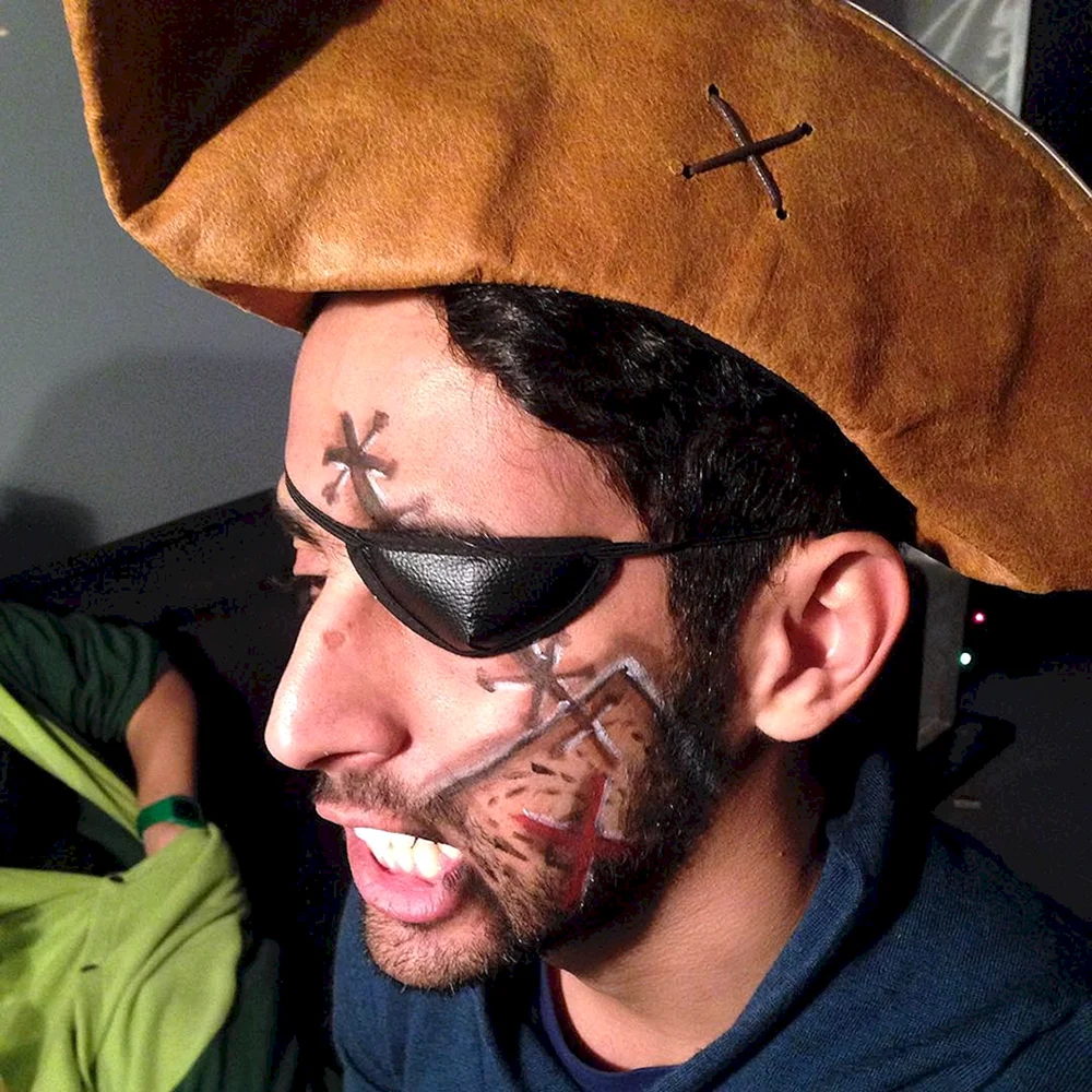 Pirate Makeup man