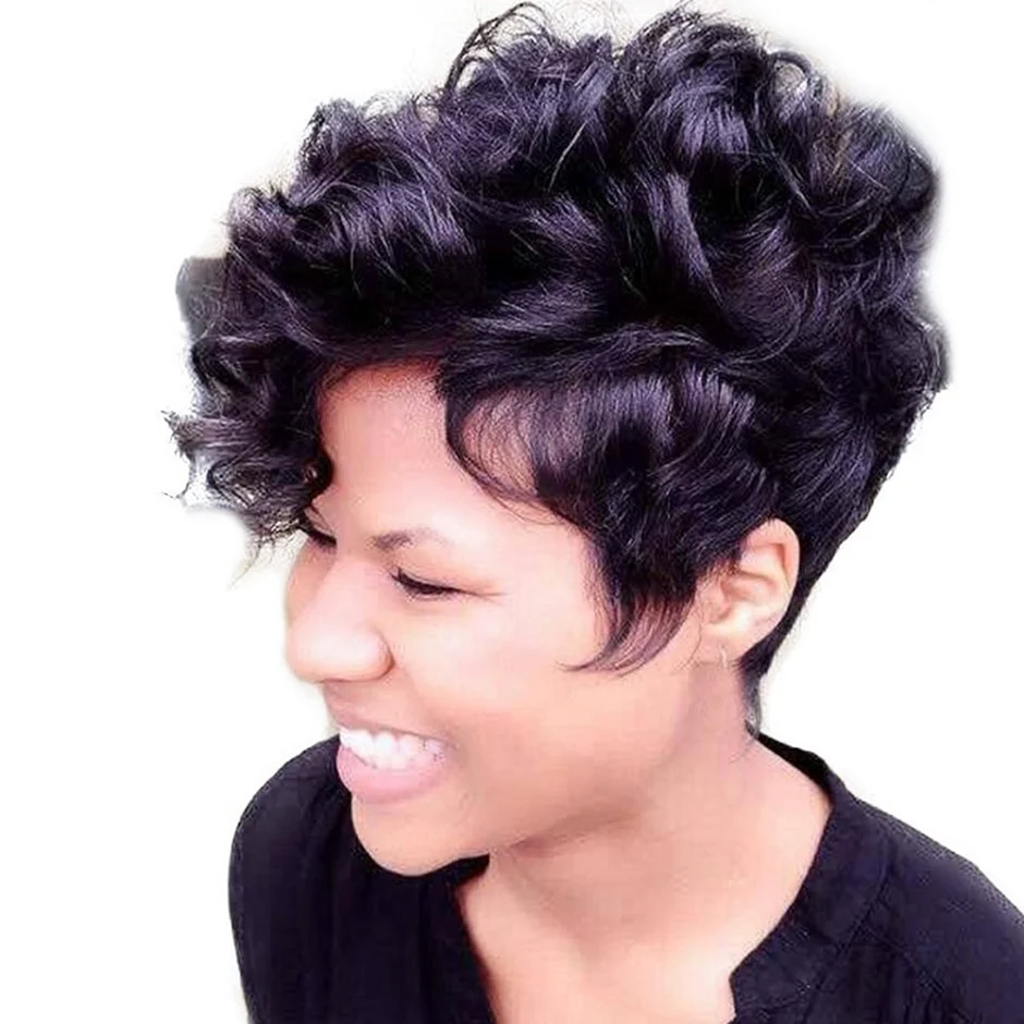 Pixie curly Wigs for Black women