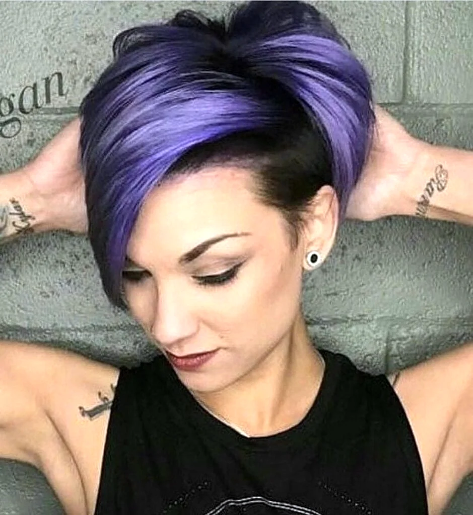 Pixie with Purple hair