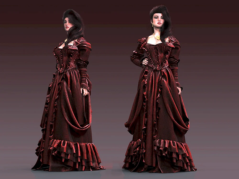 Платья в стиле викторианской готики