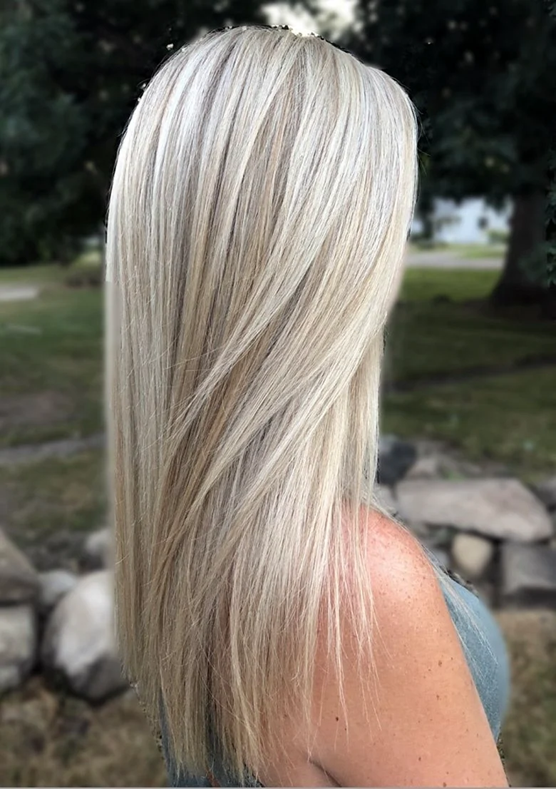 Platinum blonde Highlight for hair