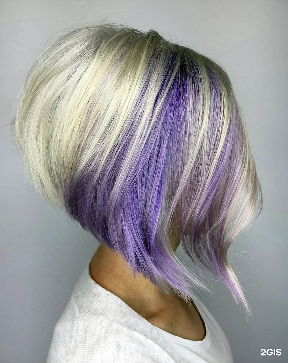Purple Bob hair