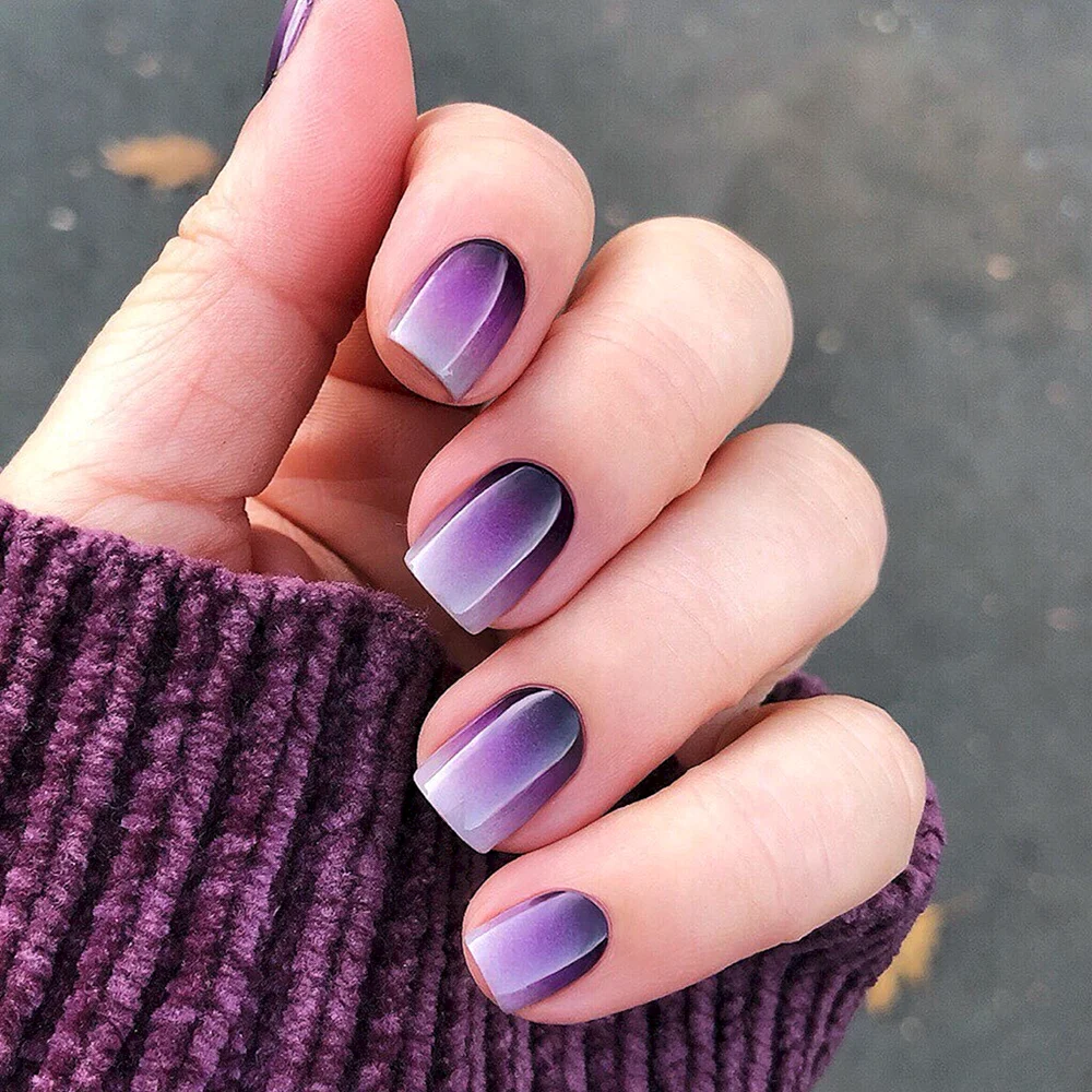 Purple gradient Nails