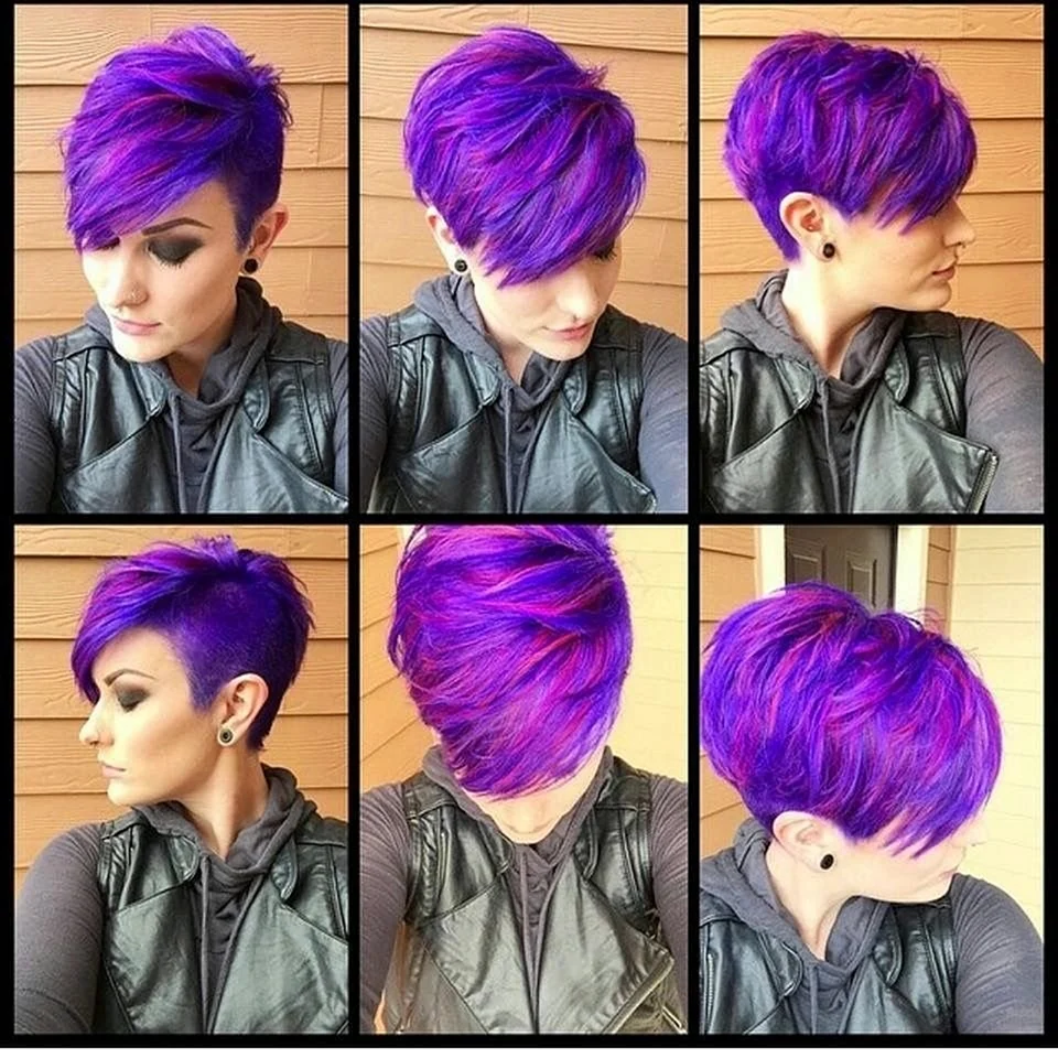 Purple hair Tomboy