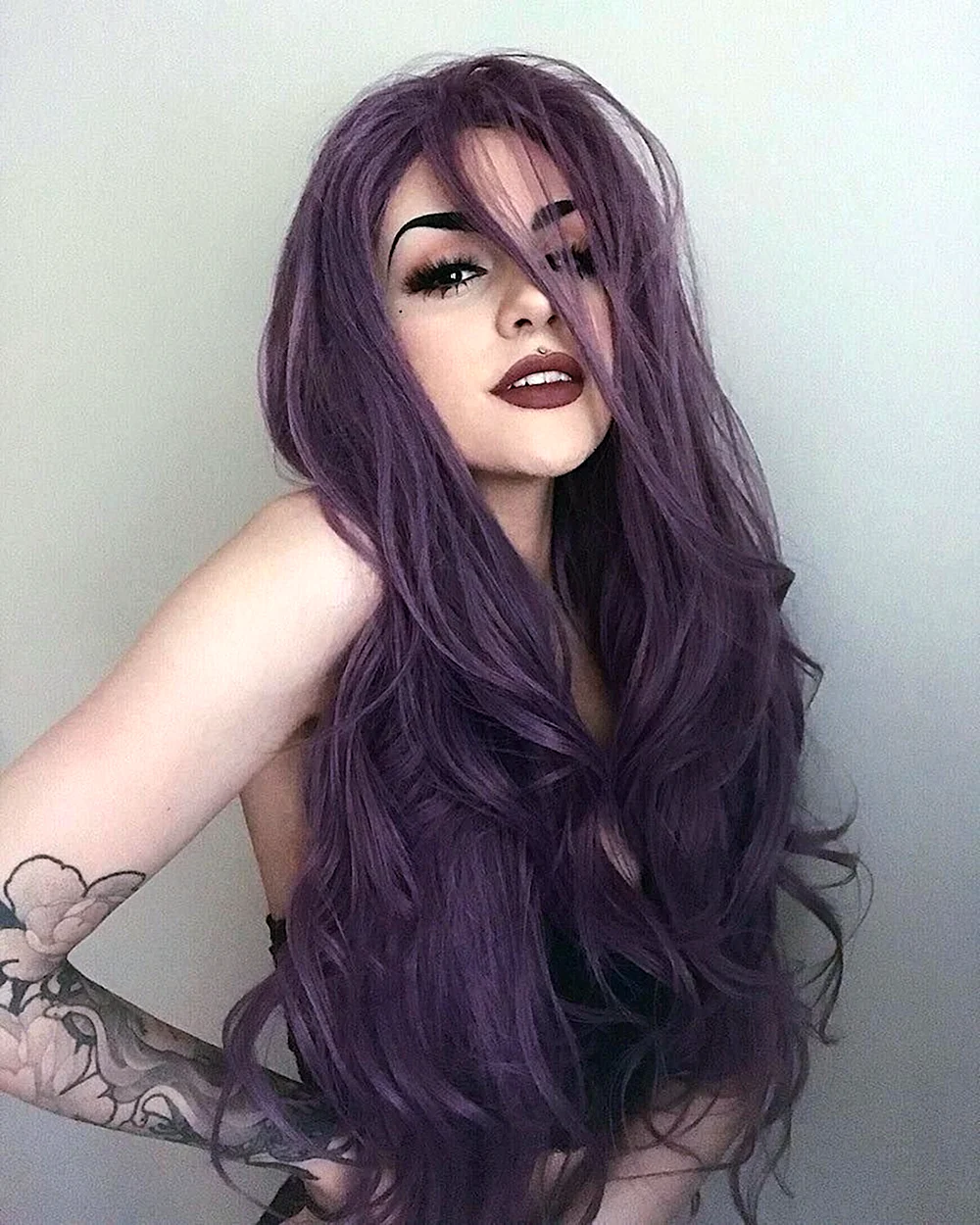 Purple hair Wig