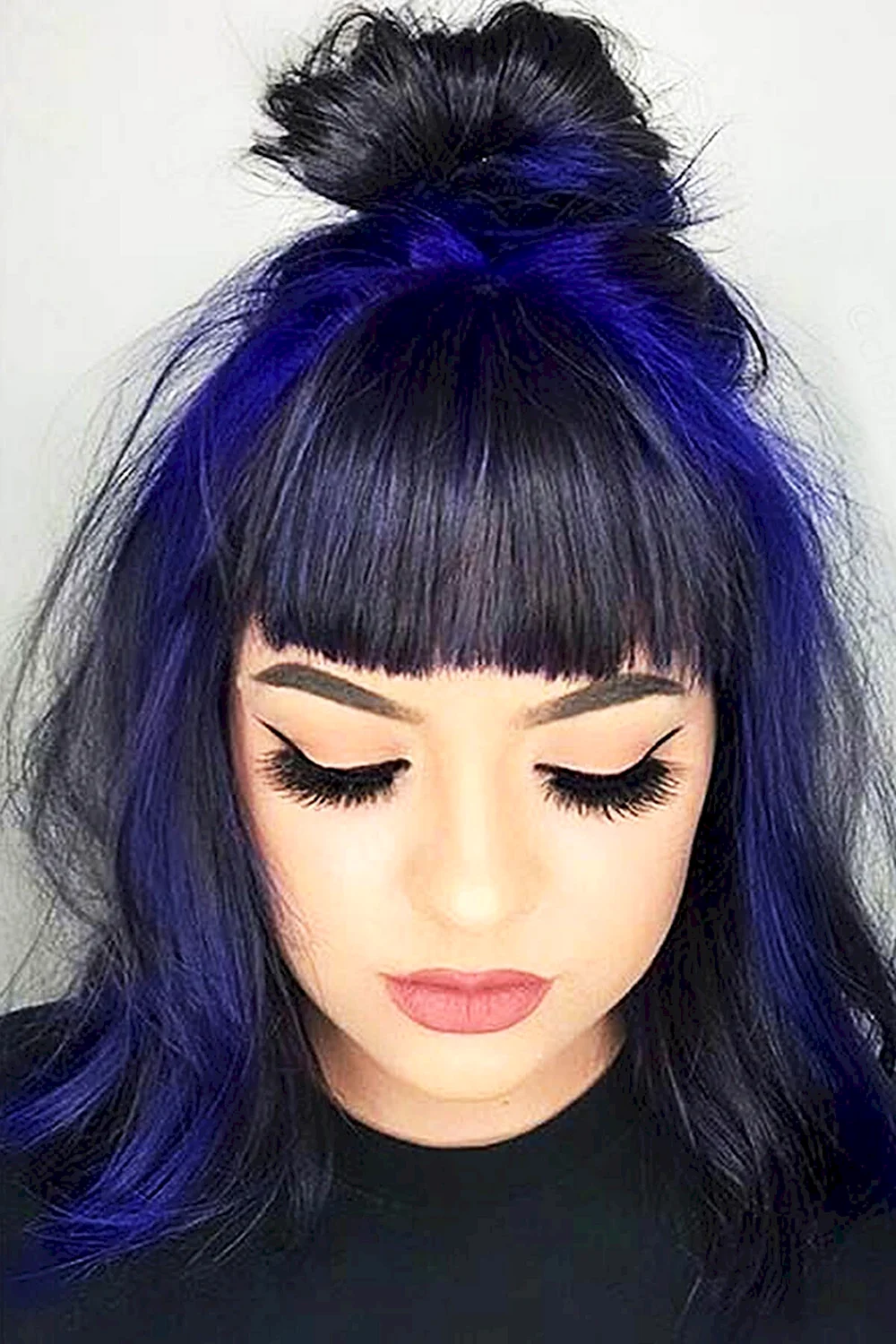 Purple hair with Bangs