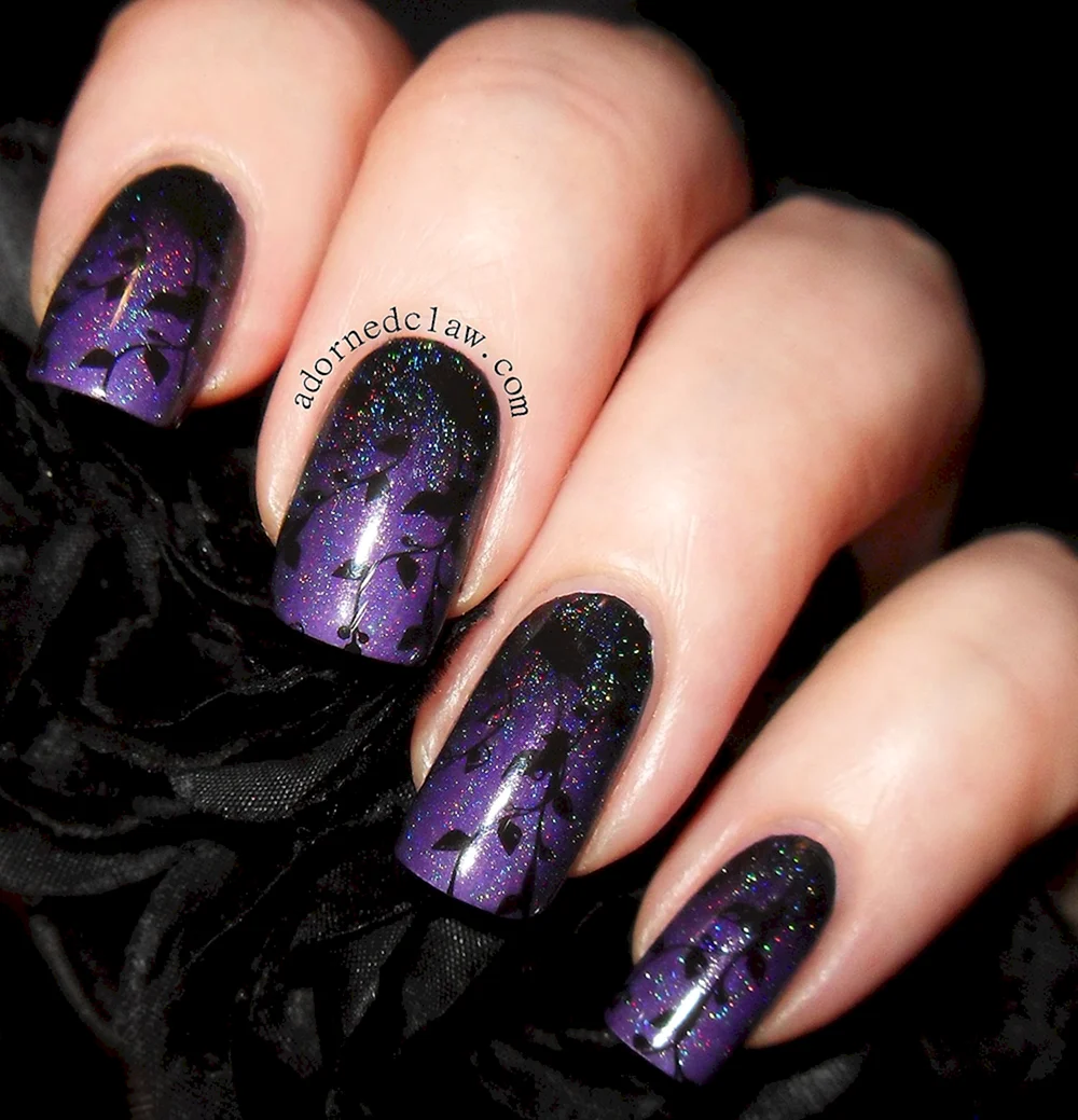 Purple Manicure