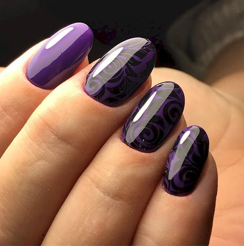 Purple Manicure