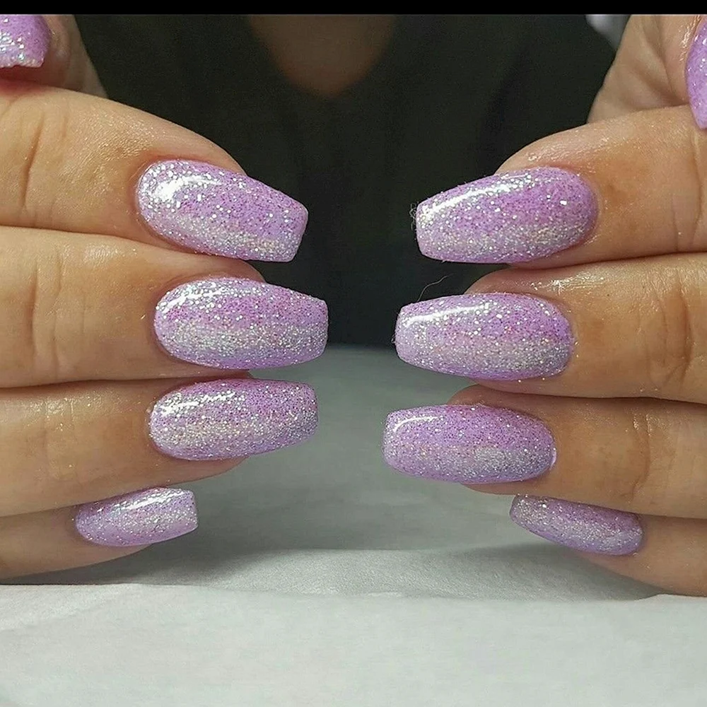 Purple Nail glitter