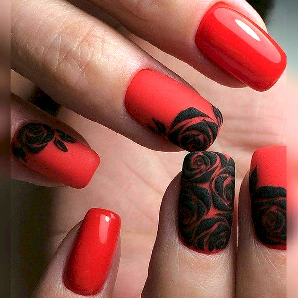 Red Nail Design