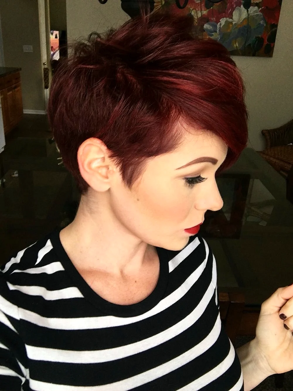 Red Pixie Cut Wig