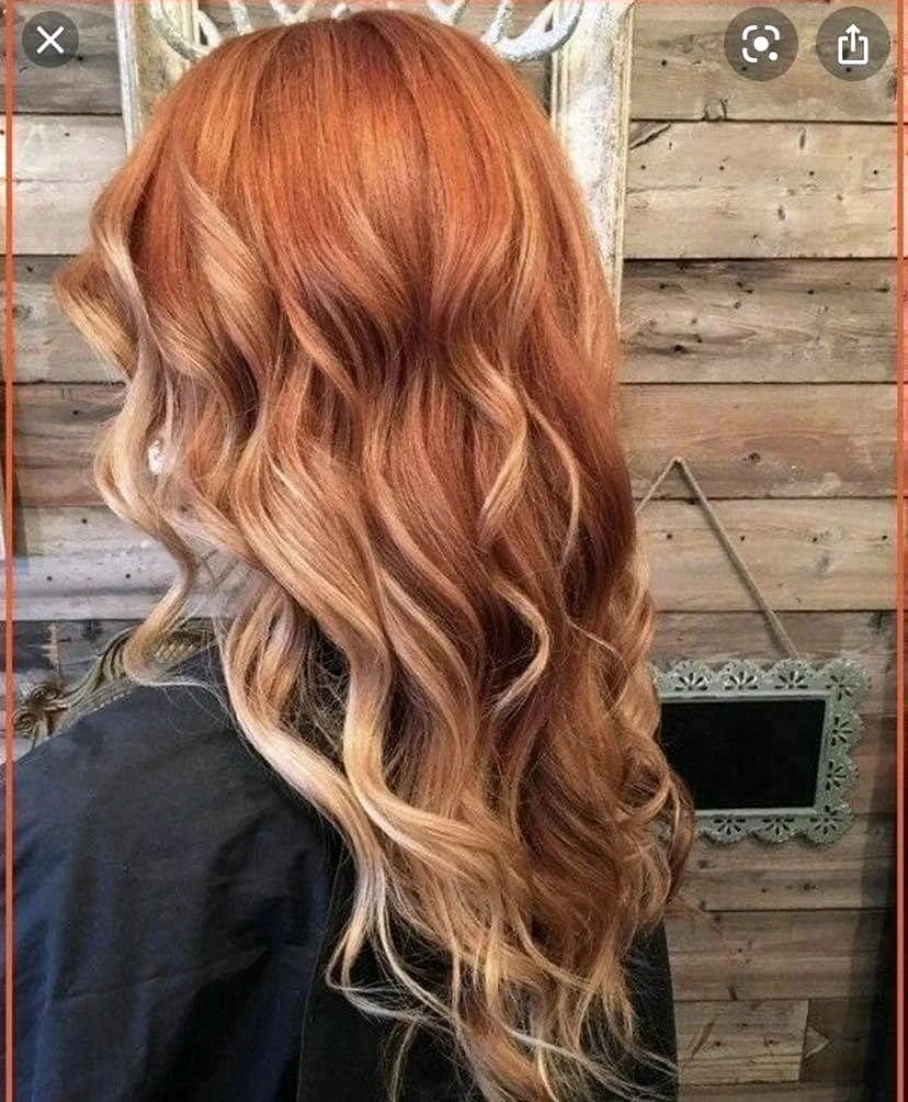 Redhead hair Balayage