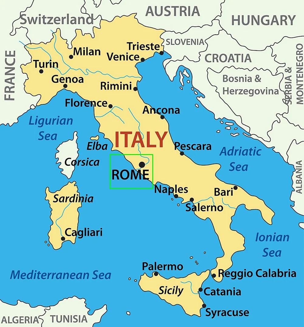 Рим столица Италии соседи