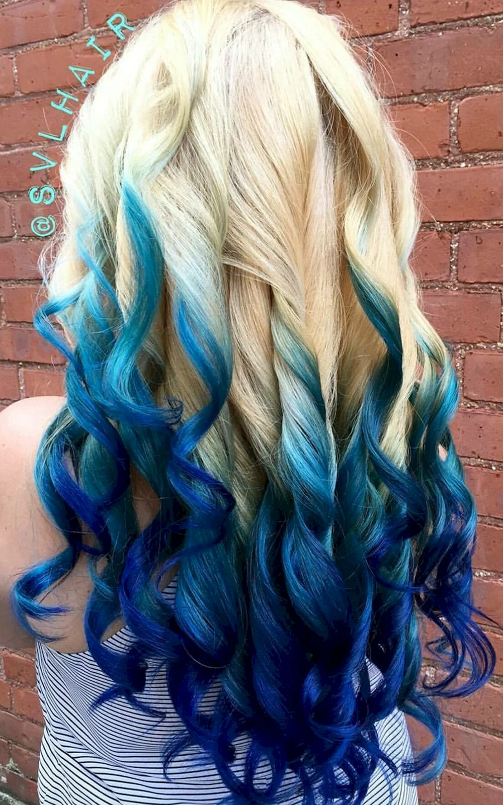 Sapphire Blue Color hair
