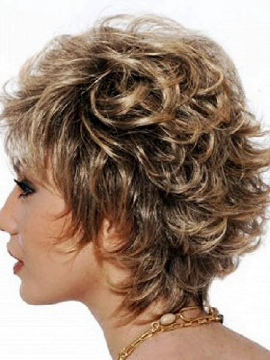 Short curly Shag Hairstyles for women