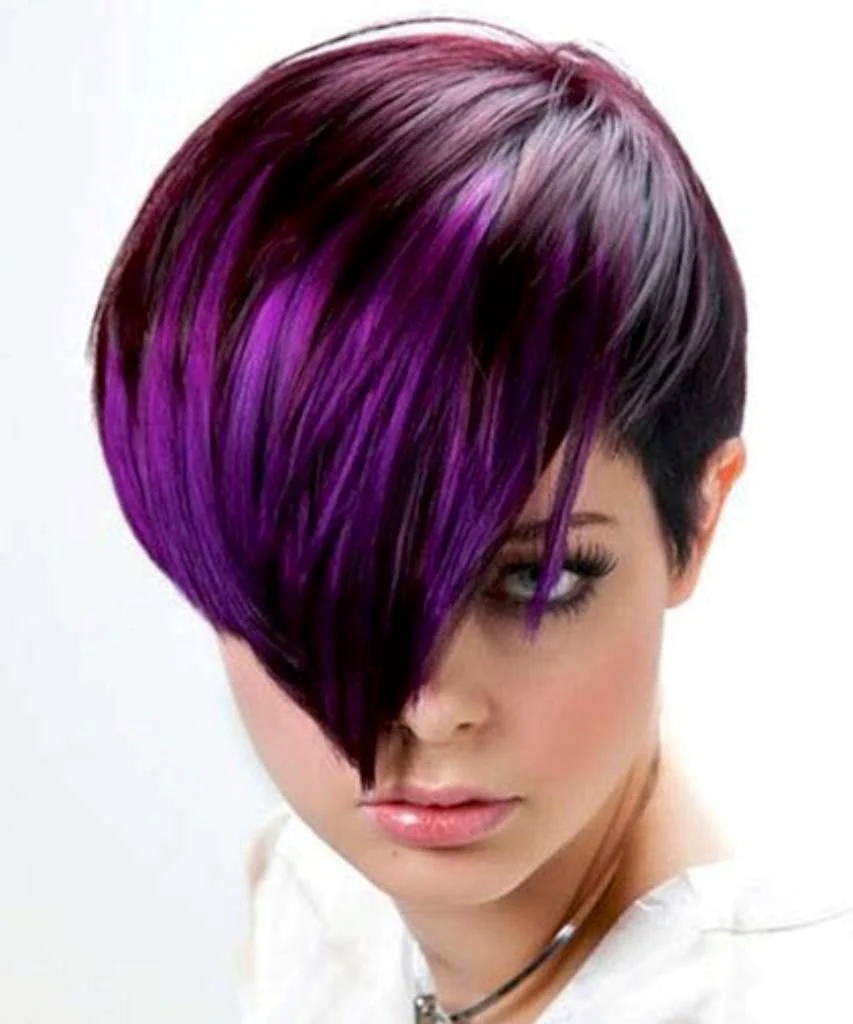 Short Purple hair