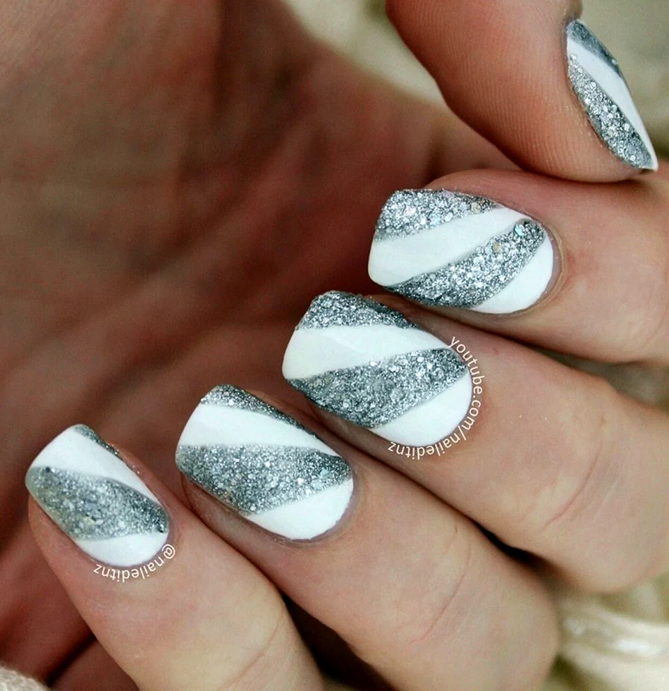 Silver Nail Design