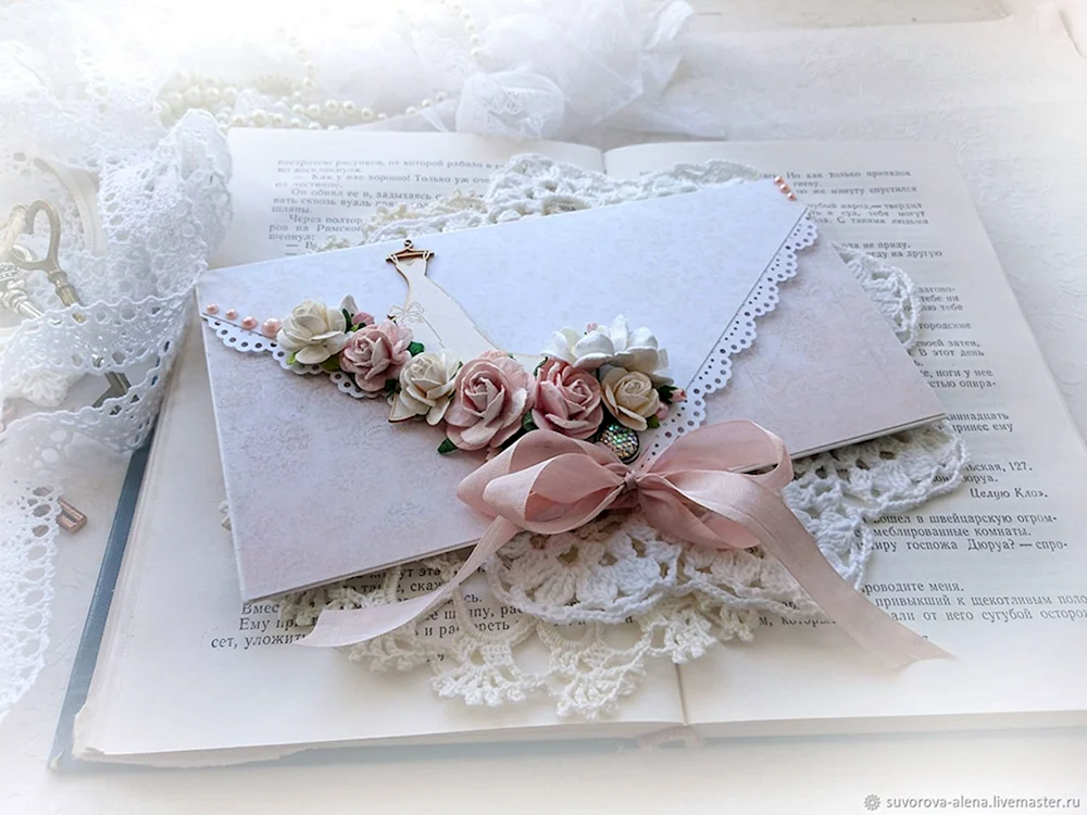 Свадебный конверт для денег