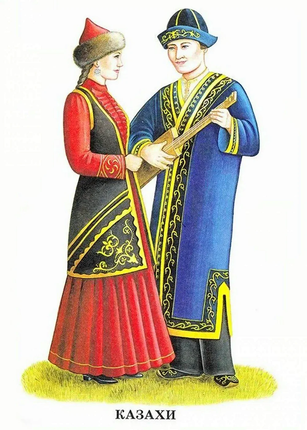 Traditional couple Clipart