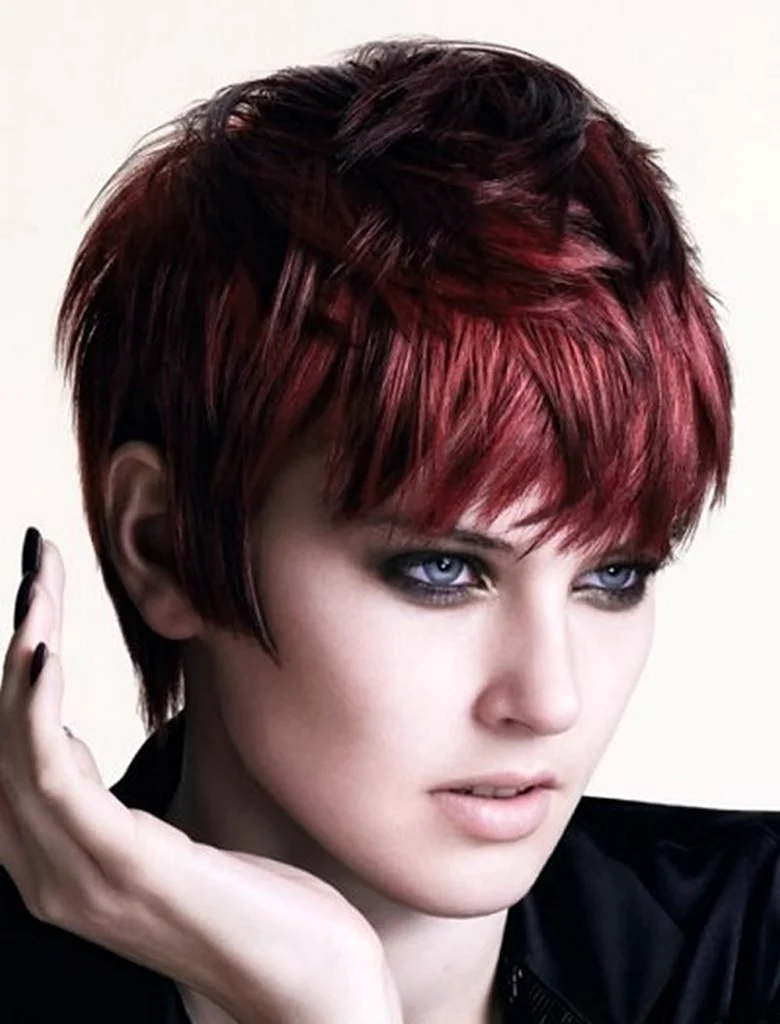 Very short Red Pixie