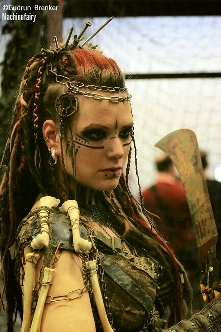Viking Shaman Makeup Queen Dreads