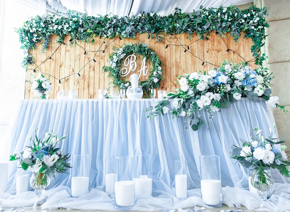 Wedding backdrop Blue