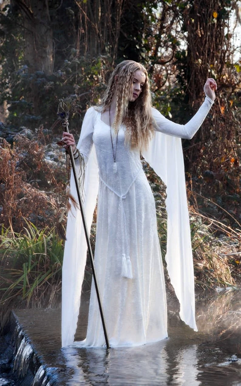 White Medieval Dress